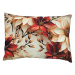 روبالشتی سه بعدی طرح شکوفه گل سرخ تکی