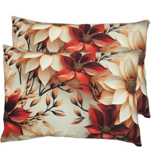 روبالشتی سه بعدی طرح شکوفه گل سرخ