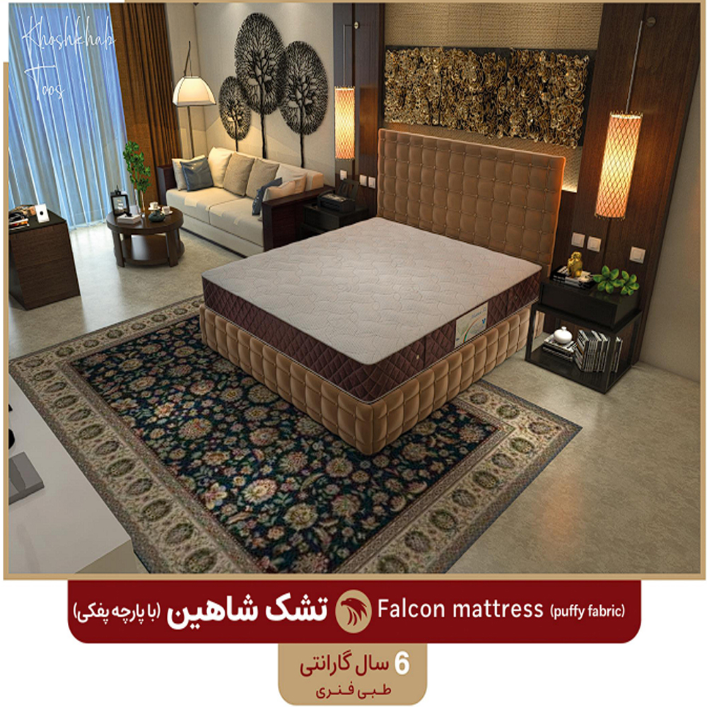 Untitled-1 تشک طبی فنری های میکرو توس مدل شاهین با پارچه گردباف طرح ترک و لایههای حمایتی