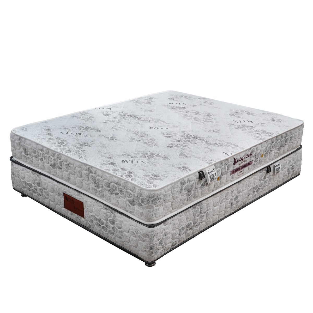 aramesh-1200x1200 نمای نزدیک از کناره تشک آتیکس مدل آرامش و ارتفاع 24 سانتیمتری آن