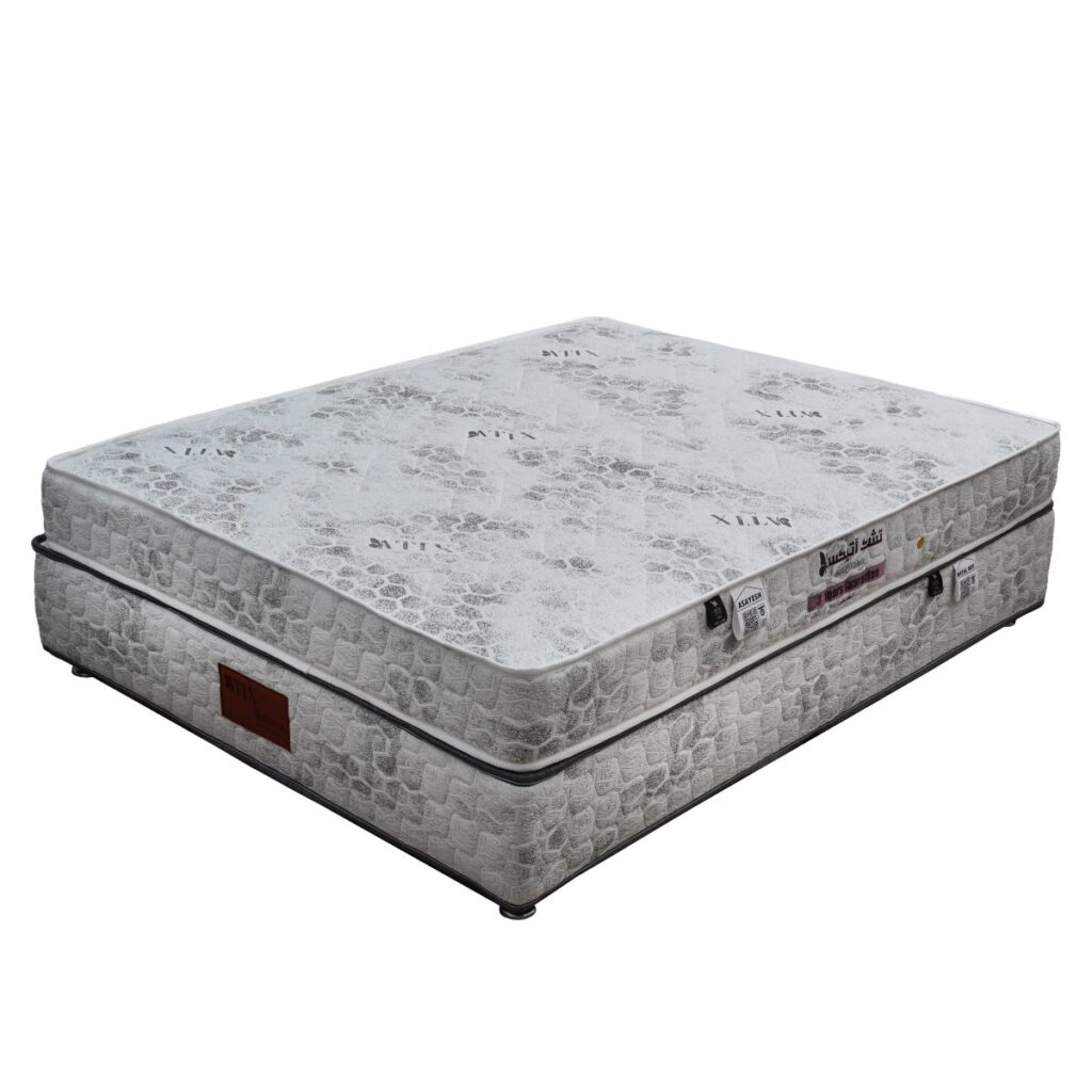 تشک ضد تعریق آتیکس مدل آرامش با پارچه گردبافت و فنرهای متصل