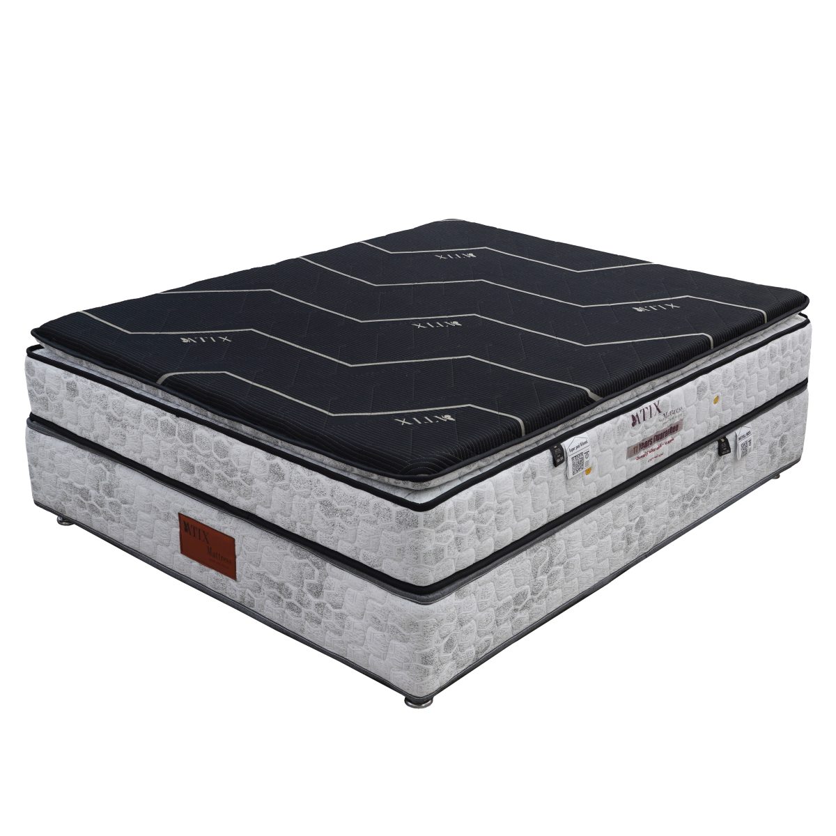 super-pad-ribond-1200x1200 تشک ارتوپدیک پد دار آتیکس مدل ریباند با رویه نرم و ارتفاع بلند