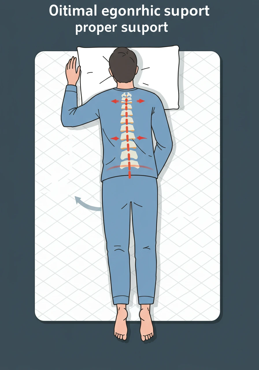 نقش تشک در پیشگیری از کمردردهای مزمن: راهنمای انتخاب تشک بر اساس آناتومی بدن 3 فردی پوشیده روی تشک نرم، با ستون فقرات خمیده و عدم پشتیبانی کافی