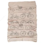 حوله استخری نانو طرح دوچرخه رنگ کرمی