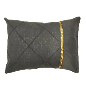 روبالشتی پارچه مبلی نوار دوزی رنگ طوسی پر رنگ