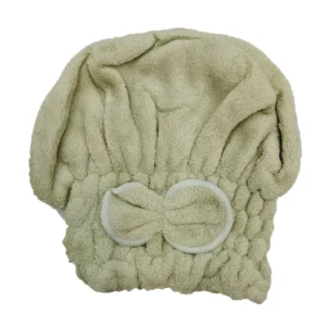 حوله کلاهی نانو پولیشی وارداتی رنگ سبز