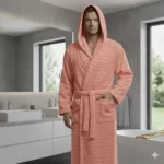 حوله تن پوش ابریشمی گلبرگ رنگ گلبهی