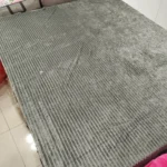 پتو ژله ای دو نفره پلیسه رنگ طوسی روشن