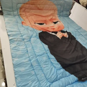 روتختی سه بعدی پلی کتان طرح بچه رییس