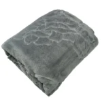 پتو گلبافت دو نفره رنگ طوسی