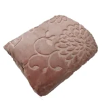 پتو گلبافت دو نفره رنگ کالباسی