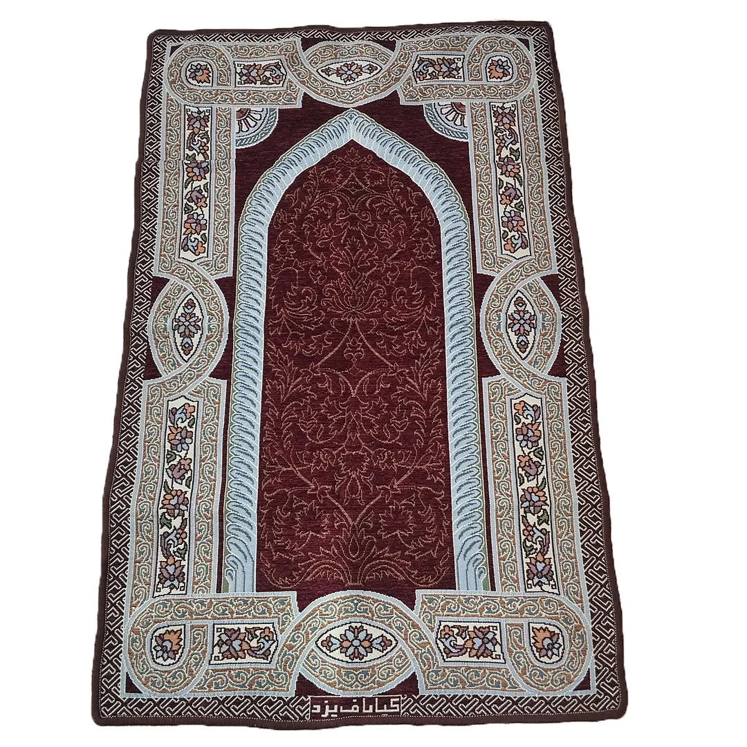 سجاده کیابافت رنگ زرشکی