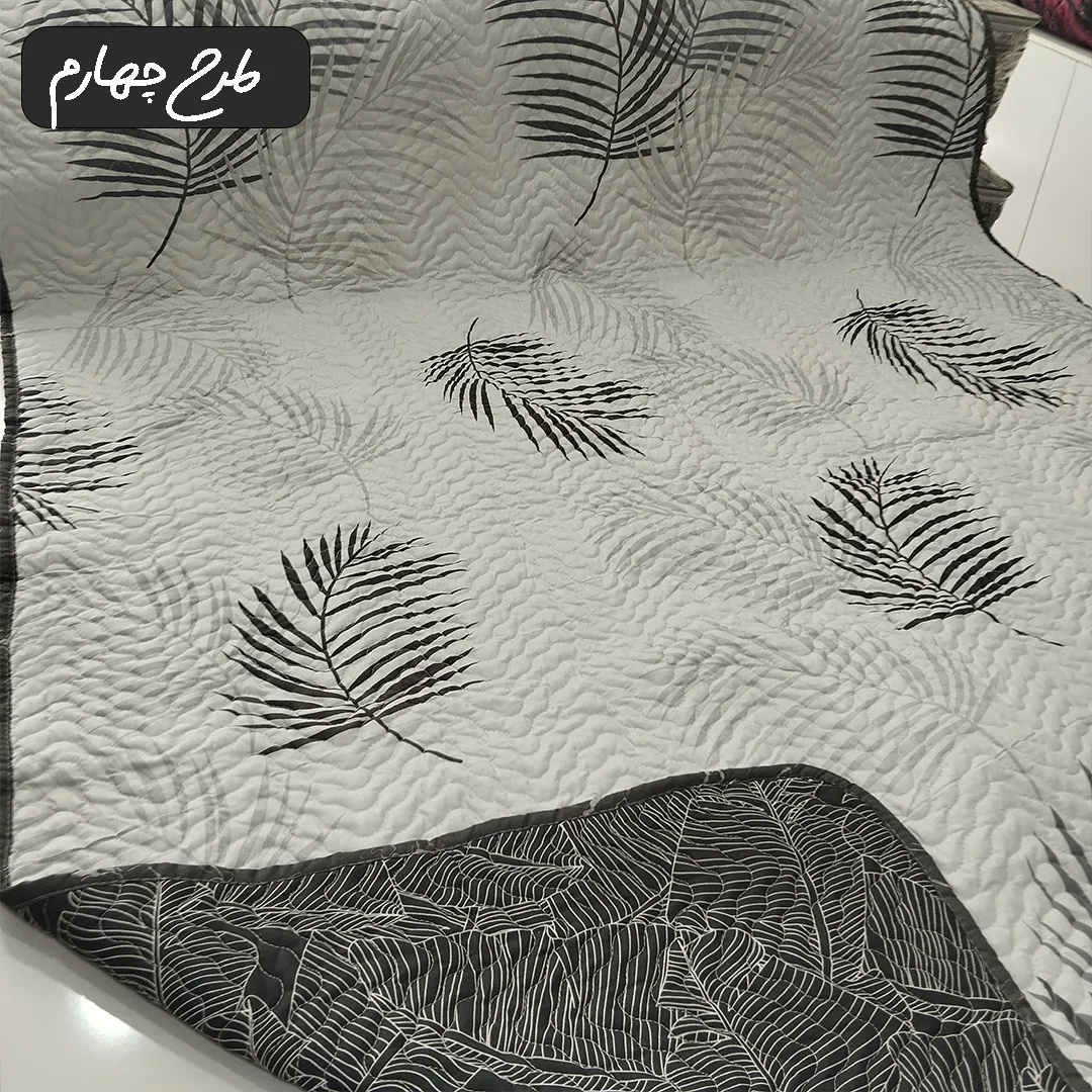 سرویس روتختی یک نفره پنبه دوزی طرح چهارم